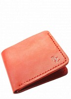 Мужской кошелек ручной работы из кожи BOGZ Classic CH Red P2M39S1