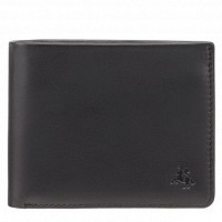 Мужское кожаное портмоне Visconti vsl33 bk/st bl с защитой RFID
