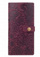 Тревел-кейс из кожи Hi Art TC-01 Shabby Plum Mehendi Art