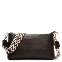 Женский молодежный кожаный клатч ALEX RAI 3092-1 brown