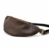 Мужская кожаная сумка бананка, сумка напоясная TARWA RC-3035-3md