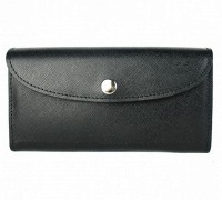 Женский кожаный кошелек The Wings Smart Wallet черный сафьян TW-SMART-BLACK-SAF