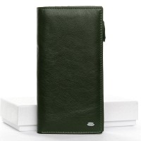 Женский кожаный кошелек Classik DR. BOND WMB-3M green