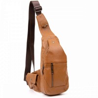 Мужская кожаная сумка слинг Vintage 20404