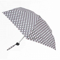 Мини зонт женский механический Fulton L501-041611 Tiny-2 Flower Check (Цветочная клетка)