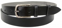 Женский кожаный ремень Skipper, черный 2,5 см