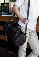 Кожаная мужская сумка BlankNote Harper черная Crazy Horse - BN-BAG-14-G-KR