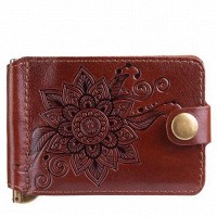 Зажим для купюр Hi Art «Mehendi Classic» MC-01 Crystal Сognac