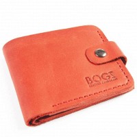Кошелек ручной работы из кожи BOGZ Classic+ CH Red P3M39S1