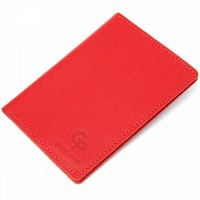 Кожаная обложка для паспорта GRANDE PELLE 11484 Красный