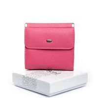 Женский кожаный кошелек Bright DR. BOND WS-33 plum-red