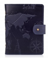 Картхолдер из кожи HiArt CH-06 Shabby Ink 7 wonders of the world