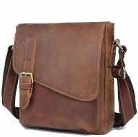 Мужская кожаная коричневая сумка Vintage 20206