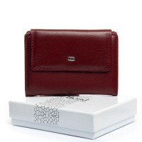 Женский кожаный кошелек Bright DR. BOND WS-31 wine red