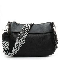 Женская кожаная сумка через плечо ALEX RAI 6001 black