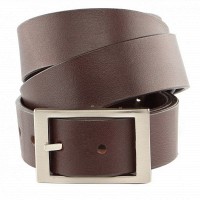 Мужской кожаный коричневый ремень GRANDE PELLE 00242