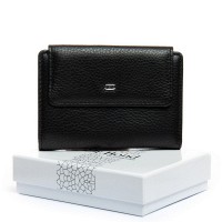 Женский кожаный кошелек Bright DR. BOND WS-31 black