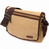 Мужская тканевая сумка через плечо для ноутбука 13" Vintage 22202 