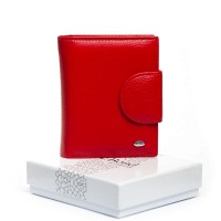 Женский кожаный кошелек Bright DR. BOND WS-36 red