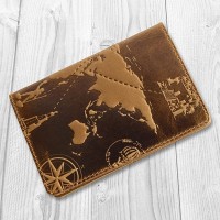 Кожаное портмоне Hi Art 7 wonders of the world PB-02-S17-1340-T002