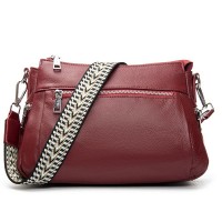 Женская кожаная сумка классическая ALEX RAI 2048-9 red