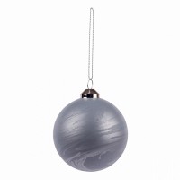 Шар новогодний Yes! Fun d-10 см, синий мрамор 973820