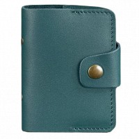 Кожаный кард-кейс BlankNote 7.1 малахит bn-kk-7-1-malachite