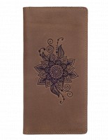 Кожаный бумажник Hi Art Mehendi Classic WP-02-S19-1020-T006