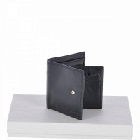 Мужской кожаный кошелек Ashwood 1258 VT Black