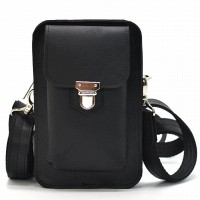 Мужская кожаная сумка через плечо и на пояс TARWA RA-0075-3md