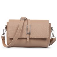 Женская кожаная молодежная сумка ALEX RAI 99121 khaki