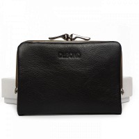 Женский кожаный кошелек Classik DR. BOND WN-23-14 black