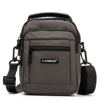 Мужская небольшая сумка через плечо и пояс Lanpad 82065 grey