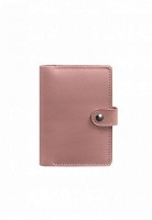 Кожаная обложка для паспорта  3.0 розовая BN-OP-3-PINK-PEACH
