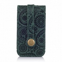 Ключница из кожи HiArt KH-03 Shabby Alga Buta Art