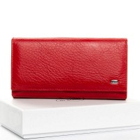 Женский кожаный красный кошелек Classik dr.Bond W46 red