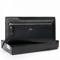 Кожаный мужской кошелек Classic DR. BOND WMB-2M black