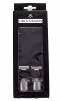 Мужские черные подтяжки LINDENMANN