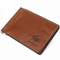 Кожаный зажим для купюр GRANDE PELLE 11474 Коричневый
