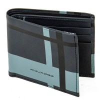 Кожаный кошелек Piquadro TAG/CheckBlack PU3891TAGR_CHECKN