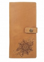 Тревел-кейс из кожи Hi Art TC-01 Shabby Honey Mehendi Classic