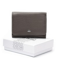 Женский кожаный кошелек Bright DR. BOND WS-403 gray
