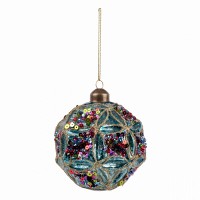 Шар новогодний Yes! Fun d-10 см, голубой 973859