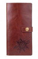 Тревел-кейс из кожи Hi Art TC-01 Mehendi Classic коньячный