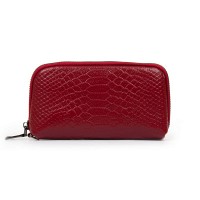 Женская кожаная косметичка Cosmetic 60095-4 bordo