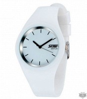 Женские часы Skmei Rubber White II (1387)