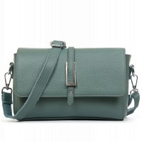Женская кожаная молодежная сумка ALEX RAI 99121 blue green