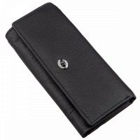 Мужская чёрная ключница из натуральной кожи ST Leather 18839