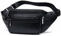 Мужская кожаная сумка на пояс Vintage 20205 