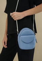 Кожаная женская сумка	мини The Wings Kroha tw-kroha-light-blue